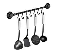 MaxHold Sistema de vacío Perchero Gancho 7 bastidores de Gancho - Acero Inoxidable - Almacenamiento de la Cocina&baño