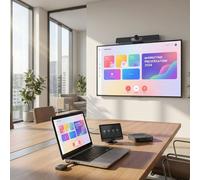 MAXHUB Pack pantalla Maxhub CMA-65 + barra de vídeo Maxhub UC S07 + ClickShare Hub Core Reúnete, presenta y colabora con la barra de vídeo Maxhub UC S07,