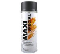 Maxi Color Pintura en aerosol de alta temperatura, para horno, escape, 400 ml, resistente al calor, alta temperatura (800 °C, negro mate)