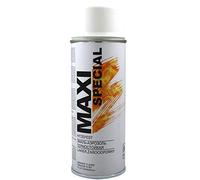 MAXI COLOR Pintura en aerosol resistente al calor, pintura para horno, 400 ml, pintura resistente al calor, alta temperatura, larga duración (800 °C blanco mate)