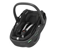 Maxi-Cosi Coral 360, silla coche bebe i-Size, Giro de 360 Grados, 0-12 meses (40-75 cm), Transporte ultraligero, arnés de apertura y cierre fácil, G-CELL, Capota parasol extragrande, Essential Black