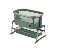 Maxi-Cosi Iora Air Cuna Colecho Bebe, Malla Integral, 0 - 6 meses (9 kg), Modo Mecedora, 4 Posiciones de Inclinación y 5 de Altura, Fácil Deslizamiento, Fácil Transporte, 2 Ruedas, Beyond Green