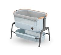 Maxi-Cosi Iora Cuna Colecho Bebe, Co-Sleeper, 0 - 6 meses, máx. 9 kg, 4 Posiciones de Inclinación y 5 de Altura, Fácil Deslizamiento, Cómodo Colchón, Amplia Cesta, Fácil Transporte, Essential Grey