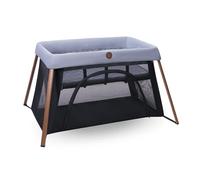 Maxi-Cosi Iris2, 2 en 1 Cuna de Viaje Bebé, de 0 a 3 Años, 0-15 kg, Cuna Bebé, 2 Niveles para Dormir, Ventana Lateral de Entrada, Ligera y Plegable, Colchón Extensible, Eco Care, Essential Grey