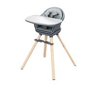 Maxi-Cosi Moa trona evolutiva y convertible, 8 funciones diferentes, trona, asiento elevador, taburete y mesa auxiliar, para bebés de 6 meses a 5 años (0-22 kg), color Beyond Graphite