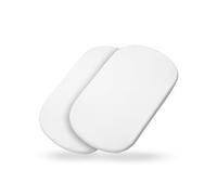 Maxi-Cosi Sábanas Capazo Orgánicas, compatibles con Todos los capazos, Pack de 2, sábanas 100% algodón orgánico, Ajuste Universal, Tejidos Premium, Lavables a máquina, Blancas