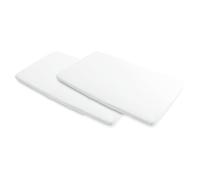 Maxi-Cosi Sábanas Impermeables 2 en 1 para cuna colecho Maxi-Cosi Merlin, Ropa de Cama para Cuna, Sábanas Bajeras, Protector de Colchón Impermeable, 100% Algodón orgánico, Pack de 2, Blanco