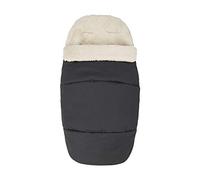 Maxi-Cosi Saco silla paseo invierno, saco cochecito bebé universal, forro polar interior protege al bebé del frío, del viento y de la lluvia, color essential black