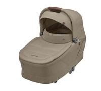 Maxi-Cosi Sense Capazo, Amplio y cómodo, colchón de Memory Foam Transpirable, Paneles ClimaFlow, inclinación SoothingSlope, Apto para Dormir de Noche, asa de Piel Vegana, Twillic Truffle