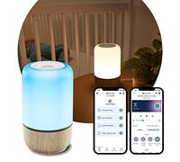 Maxi-Cosi Soothe Luz quitamiedos bebe, máquina de ruido blanco, ayuda para dormir con 20 sonidos relajantes, luz nocturna inteligente para bebés, compatible con Amazon Alexa y Google Home