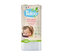 Tidoo Maxi-Cuadros de Algodón Bio Formato Familiar 80 algodones