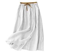 Maxi Gypsy Skirts for Women 2026 Elasticated Waist Boho A-Line Long Skirt with Pockets Women's Floral Ruffle Tiered Flowy Swing Dress Summer Beach Holiday Skirts