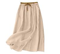 Maxi Gypsy Skirts for Women 2026 Elasticated Waist Boho A-Line Long Skirt with Pockets Women's Floral Ruffle Tiered Flowy Swing Dress Summer Beach Holiday Skirts