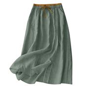 Maxi Gypsy Skirts for Women 2026 Elasticated Waist Boho A-Line Long Skirt with Pockets Women's Floral Ruffle Tiered Flowy Swing Dress Summer Beach Holiday Skirts