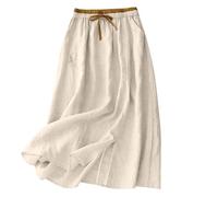 Maxi Gypsy Skirts for Women 2026 Elasticated Waist Boho A-Line Long Skirt with Pockets Women's Floral Ruffle Tiered Flowy Swing Dress Summer Beach Holiday Skirts