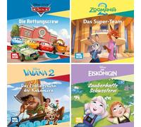 Maxi-Mini Box 62: Disney (4x5 Exemplare): Vier kleine Vorlesebücher ab 3 Jahren mit neuen Geschichten von Zoomania 2, Vaiana, der Eiskönigin und Cars