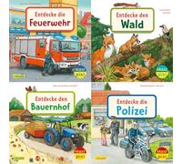 Maxi-Pixi-4er-Set 97: Entdecke deine Welt 2 (4x1 Exemplar): 4 Minibücher für Kinder ab 3 Jahren