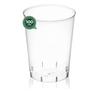 Maxi Products - 100 Vasos Sidra Plástico Reutilizables - 600 cc (20 oz) - Vasos Reciclables - Vasos Sidra - Vaso Grande para Agua, Refrescos, Café, Cócteles, Fiestas y Catering - VASO SIDRA