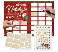 Maxi rasca y gana personalizada Navidad - La Lotería Navidad - Tarjeta rasca y Descubre Idea regalo original - Gadget Ideas Regalos Divertidos Originales - Tarjetas de felicitación rascables