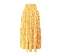 Maxi Skirts for Women Summer Boho Tiered Long Flowy Skirt Bohemian Drawstring Elastic High Waist Swing A-Line Skirt Ladies Casual Party Holiday Ruffle Gypsy Vintage Pleated Skirts