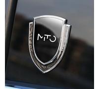 MAXIAOMA Pegatinas con Logotipos para automóviles para Alfa Romeo Mito, Emblema Adhesivo metálico 3D Car Edition Logo Pegatinas con emblemas
