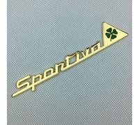 MAXIAOMA Pegatinas con Logotipos para automóviles para Alfa Romeo Sportiva, Emblema Adhesivo metálico 3D Car Edition Logo Pegatinas con emblemas