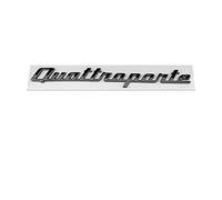 MAXIAOMA Pegatinas con Logotipos para automóviles para Quattroporte, Emblema Adhesivo metálico 3D Car Edition Logo Pegatinas con emblemas,Black