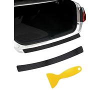 MAXIAOMA Protector Paragolpes Trasero para Renault Captur 2019-2023 2024, Carbono Fibra Protector Puerta Umbral Tira Protectora Parachoques Trasero Coche,90cm