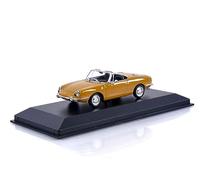 Maxichamps 940121230 1:43 Fiat 850 Sport Spider-1968-Yellow - Coche Coleccionable en Miniatura, Color Amarillo