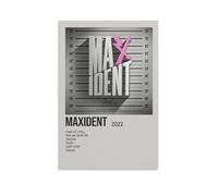 MAXIDENT by Stray Kids Póster de pared con diseño de cubierta para dormitorio, póster artístico de pared de 30 x 45 cm, estilo sin marco