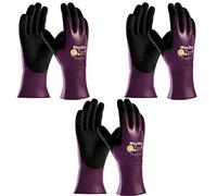 MaxiDry ATG - Guantes de nitrilo ultraligeros (3 unidades, resistentes al aceite, 56-426, tallas S-XL (extragrande)