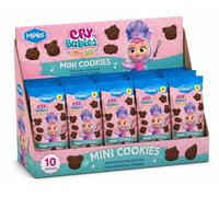 Maxies Cry Babies Magic Tears Mini Cookies Chocolate - Caja con 10 Bolsas | Galletas Mini para Niños | Snack Dulce con Divertidas Formas