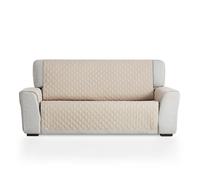 MAXIFUNDAS | Funda Sofá Acolchado Reversible 2 Plazas - Funda Cubre Sofá Extrasuave Beige/Marrón - Funda Protector Sofá con Tiras Elásticas de Sujeción - Cubre Sofá Modelo MAUI
