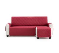 MAXIFUNDAS FUNDAS DE SOFA & CHAISE LONGUE Funda Sofá Chaise Longue Acolchado Brazo Derecho 240cm - Funda Sofá Extrasuave Rojo con Cintas Traseras - Funda Chaise Longue Protector Sofá Modelo MAUI