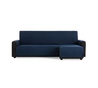 MAXIFUNDAS Cubre Sofá Chaise Longue Acolchado Brazo Derecho | Tamaño 200cm | Color Azul | Cubre Cubre Sofá con Cintas Traseras | Modelo MAUI