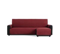 MAXIFUNDAS FUNDAS DE SOFA & CHAISE LONGUE Funda Sofá Chaise Longue Acolchado Brazo Derecho 280cm - Funda Sofá Extrasuave Rojo con Cintas Traseras - Funda Chaise Longue Protector Sofá Modelo MAUI