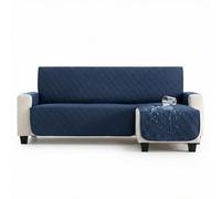 MAXIFUNDAS | Cubre sofá Dry Protect | Color Azul | Chaise Longue Derecho 200 cm | Repelente de Líquidos | Acolchado | Funda Protectora Antimanchas | Apto para Mascotas