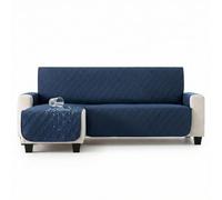 MAXIFUNDAS | Cubre sofá Dry Protect | Color Azul | Chaise Longue Izquierdo 280 cm | Repelente de Líquidos | Acolchado | Funda Protectora Antimanchas | Apto para Mascotas