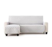 MAXIFUNDAS | Cubre sofá Dry Protect | Color Gris Claro | Chaise Longue Izquierdo 220 cm | Repelente de Líquidos | Acolchado | Funda Protectora Antimanchas | Apto para Mascotas