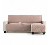 MAXIFUNDAS | Cubre sofá Dry Protect | Color Lino | Chaise Longue Derecho 200 cm | Repelente de Líquidos | Acolchado | Funda Protectora Antimanchas | Apto para Mascotas
