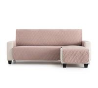 MAXIFUNDAS | Cubre sofá Dry Protect | Color Lino | Chaise Longue Derecho 280 cm | Repelente de Líquidos | Acolchado | Funda Protectora Antimanchas | Apto para Mascotas