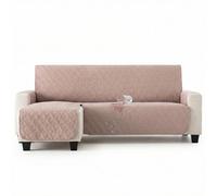 MAXIFUNDAS | Cubre sofá Dry Protect | Color Lino | Chaise Longue Izquierdo 280 cm | Repelente de Líquidos | Acolchado | Funda Protectora Antimanchas | Apto para Mascotas