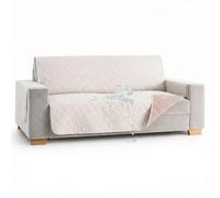 MAXIFUNDAS | Cubre sofá Dry Protect | Color Marfil | 3 Plazas | Repelente de Líquidos | Acolchado y Reversible | Funda Protectora Antimanchas | Apto para Mascotas