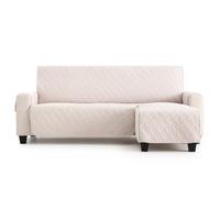 MAXIFUNDAS | Cubre sofá Dry Protect | Color Marfil | Chaise Longue Derecho 280 cm | Repelente de Líquidos | Acolchado | Funda Protectora Antimanchas | Apto para Mascotas
