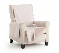 MAXIFUNDAS | Cubre sofá Dry Protect | Color Marfil | Válido para Sillón de 1 plaza, Relax y Orejero | Repelente de Líquidos | Acolchado y Reversible | Funda Protectora Antimanchas | Apto para mascotas