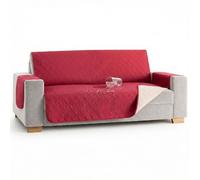 MAXIFUNDAS | Cubre sofá Dry Protect | Color Rojo | 3 Plazas | Repelente de Líquidos | Acolchado y Reversible | Funda Protectora Antimanchas | Apto para Mascotas