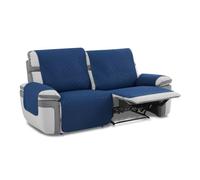 MAXIFUNDAS | Cubre Sofá Relax Slam | Color Azul | 3 Plazas | Acolchado, Reversible, Antideslizante y Repelente a Líquidos | Ideal para Hogares con Mascotas y Niños