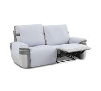 MAXIFUNDAS | Cubre Sofá Relax Slam | Color Gris Claro | 2 Plazas | Acolchado, Reversible, Antideslizante y Repelente a Líquidos | Ideal para Hogares con Mascotas y Niños