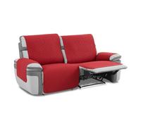 MAXIFUNDAS-Cubre Sofá Acolchado Relax 2 Plazas Slam, Rojo. Salvasofá Repelente a líquidos y con Reverso Antideslizante.