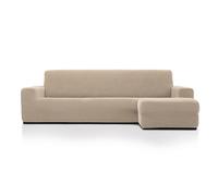 MAXIFUNDAS Funda Chaise Longue Relive Beige Brazo Derecho Corto | Super Elástica, Alta Elasticidad, Tacto Suave, Hecho en España